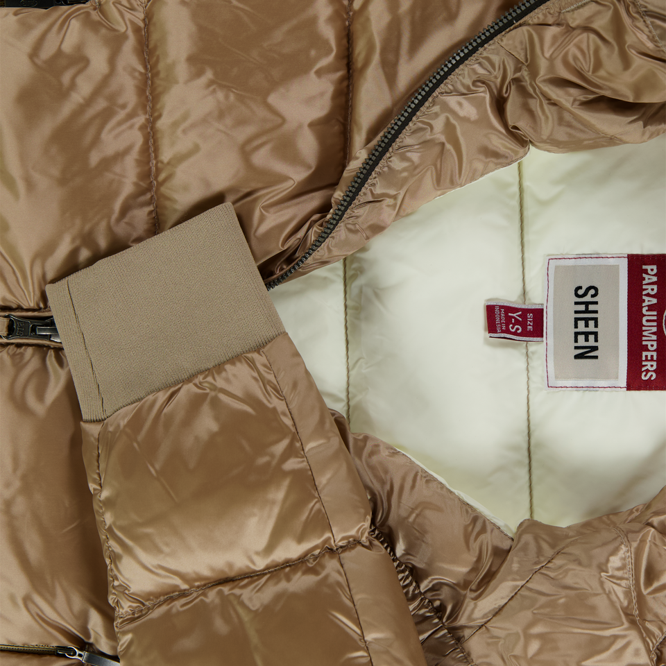 Parajumpers Kids Girls Winter Coat  Beige