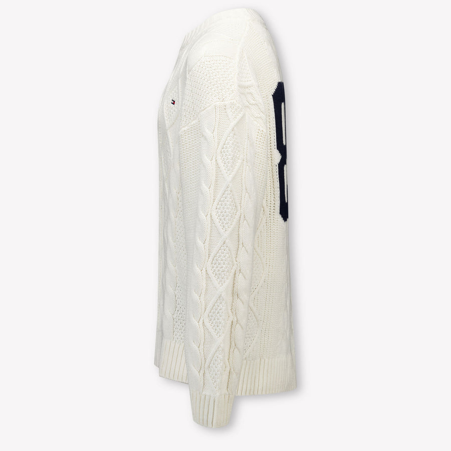 Tommy Hilfiger Kinder Jongens Trui In Off White
