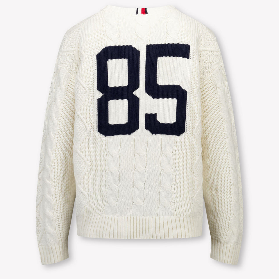 Tommy Hilfiger Kinder Jongens Trui In Off White