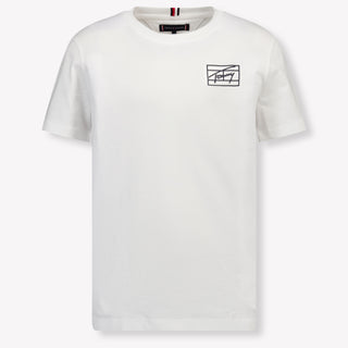 Tommy Hilfiger Kinder Jongens T-Shirt In Wit