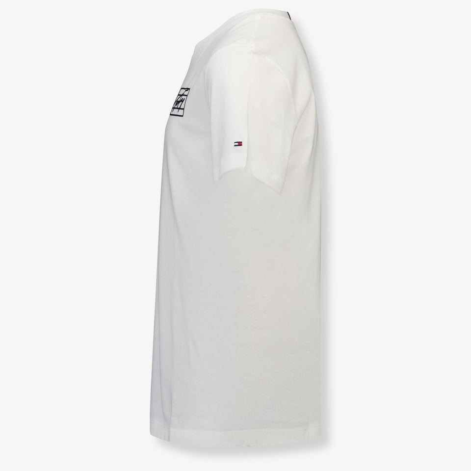 Tommy Hilfiger Kinder Jongens T-Shirt In Wit