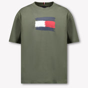 Tommy Hilfiger Kids Boys  T-Shirt Army