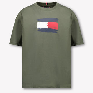 Tommy Hilfiger Kids Boys  T-Shirt Army