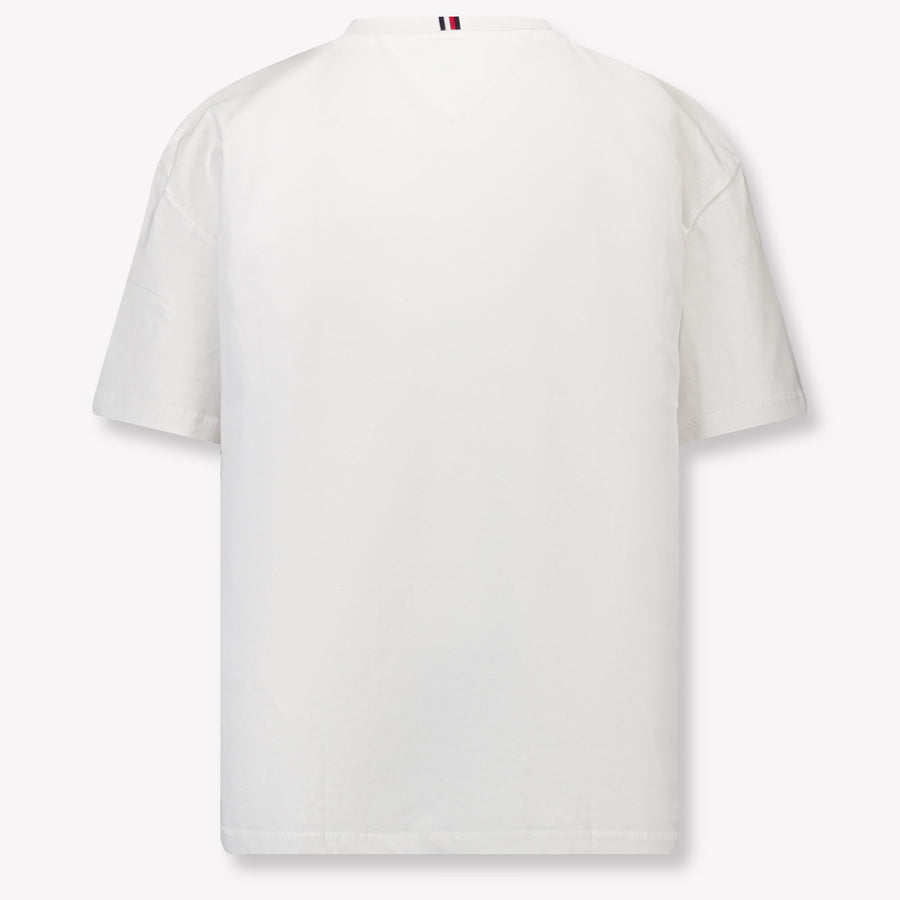 Tommy Hilfiger Kinder Jongens T-Shirt In Wit