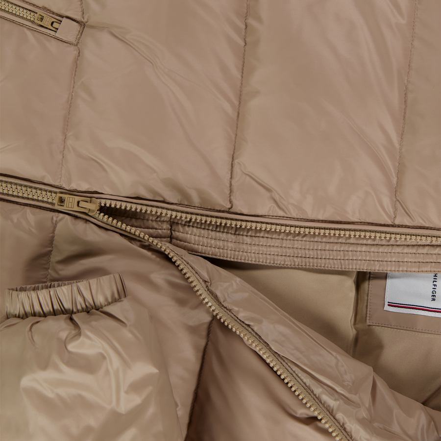 Tommy Hilfiger Kinder Meisjes Winterjas In Beige