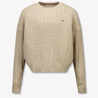Tommy Hilfiger Kinder Meisjes Trui In Beige