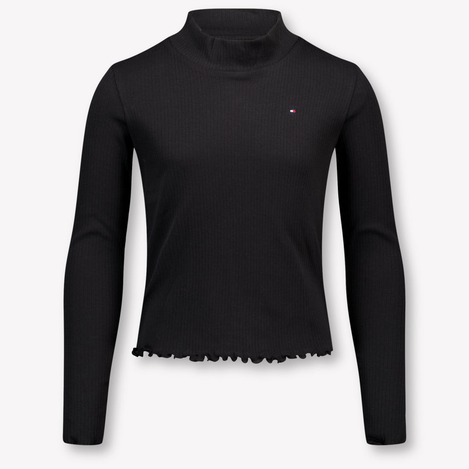 Tommy Hilfiger Kinder Meisjes T-Shirt In Zwart