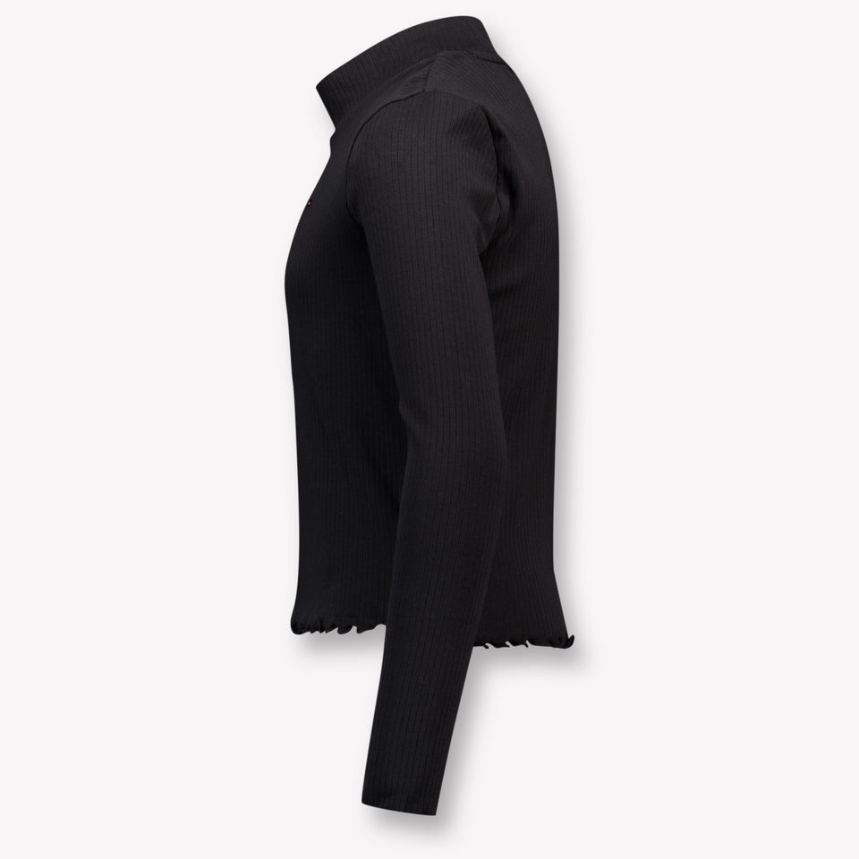 Tommy Hilfiger Kinder Meisjes T-Shirt In Zwart