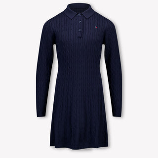 Tommy Hilfiger Kinder Meisjes Jurk In Navy