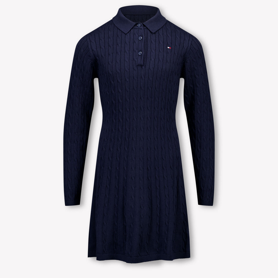 Tommy Hilfiger Kinder Meisjes Jurk In Navy