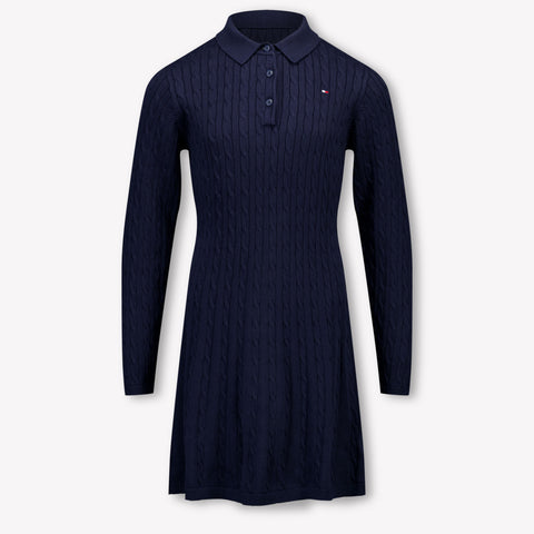 Tommy Hilfiger Kinder Meisjes Jurk In Navy