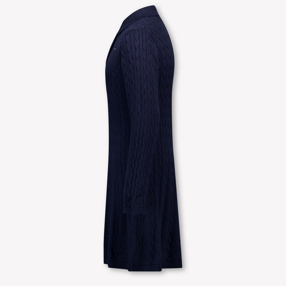 Tommy Hilfiger Kinder Meisjes Jurk In Navy