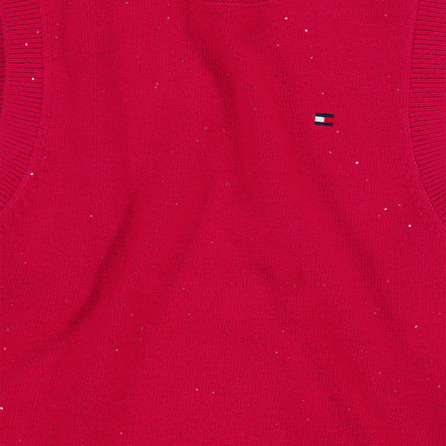 Tommy Hilfiger Kinder Meisjes T-Shirt In Rood