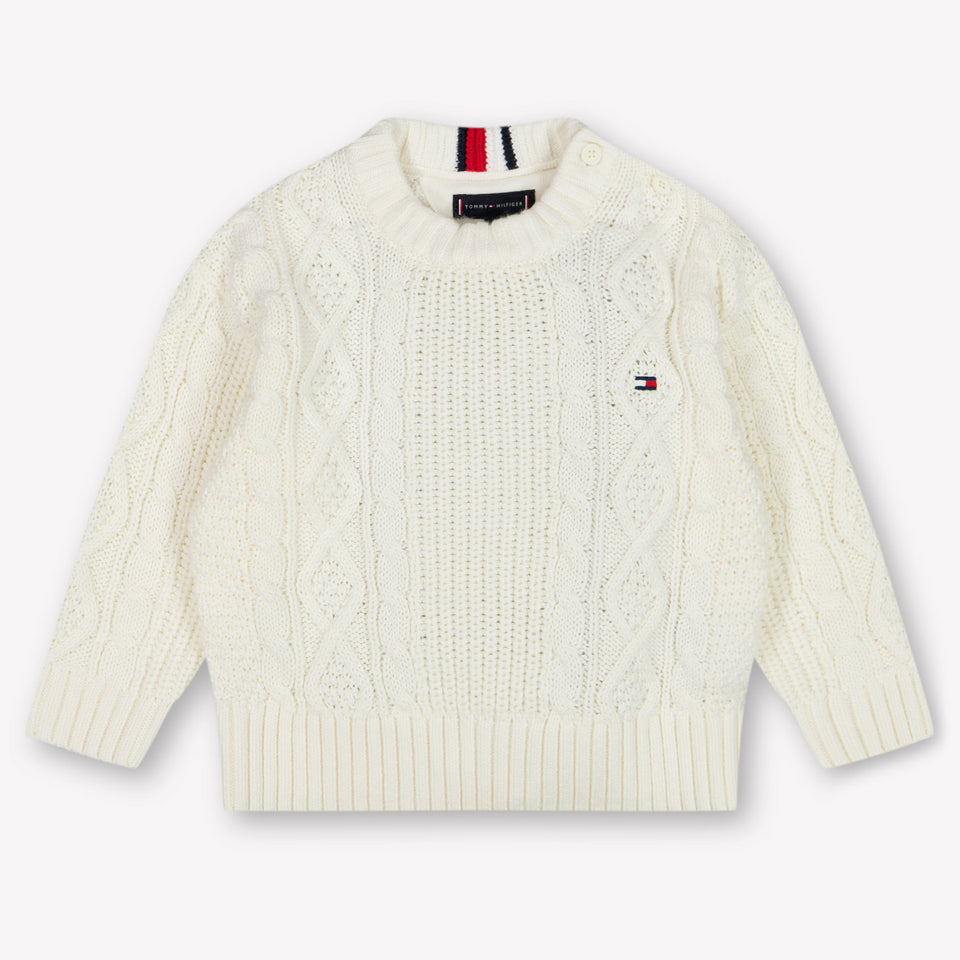 Tommy Hilfiger Baby Boys Sweater  Offwhite