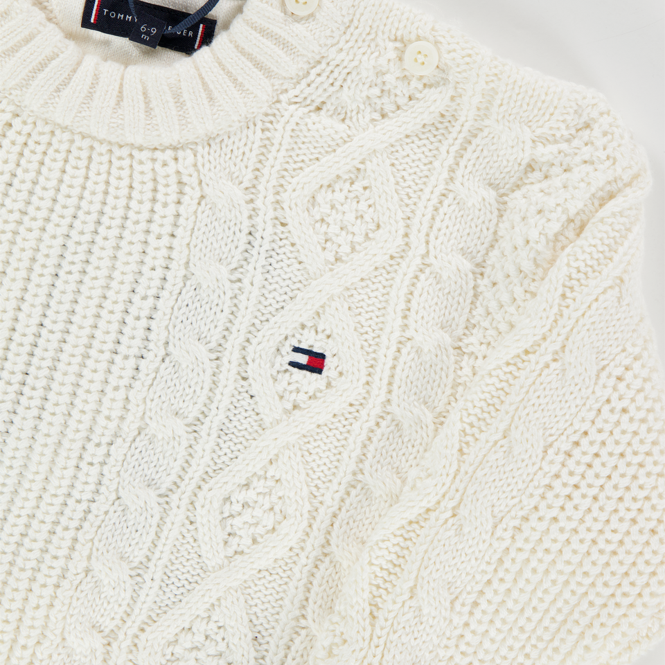 Tommy Hilfiger Baby Boys Sweater  Offwhite