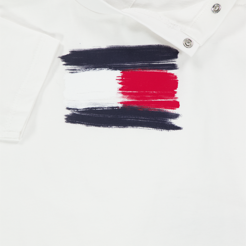 Tommy Hilfiger Baby Jongens T-Shirt In Wit