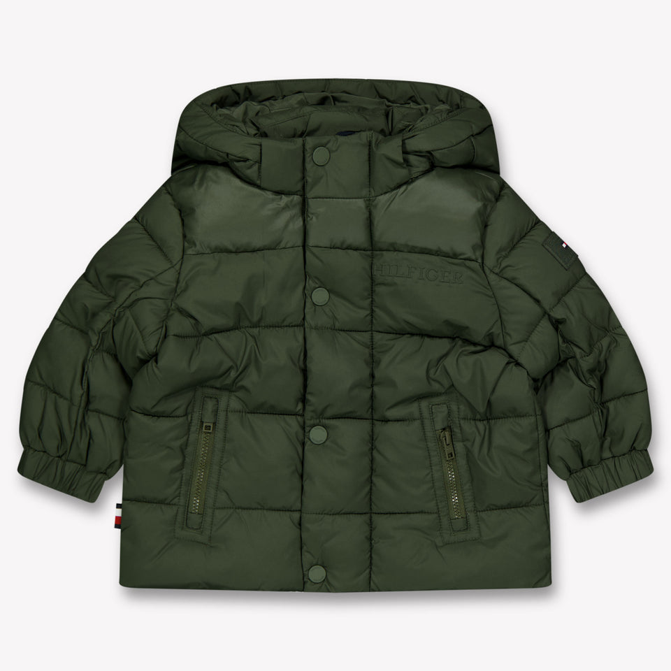 Tommy Hilfiger Baby Jongens Winterjas In Army