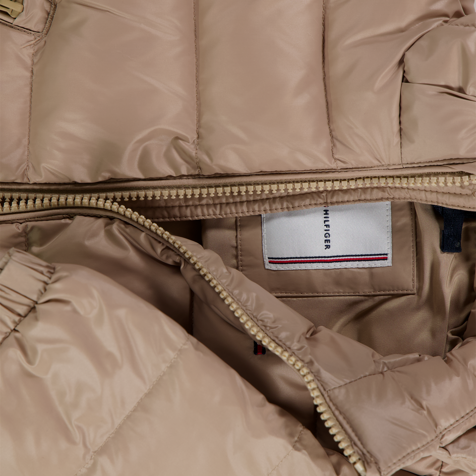Tommy Hilfiger Baby Meisjes Winterjas In Beige
