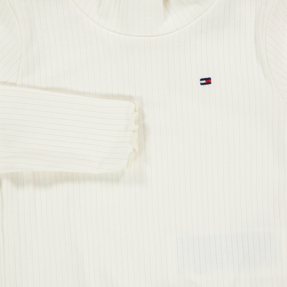 Tommy Hilfiger Baby Meisjes T-Shirt In Off White