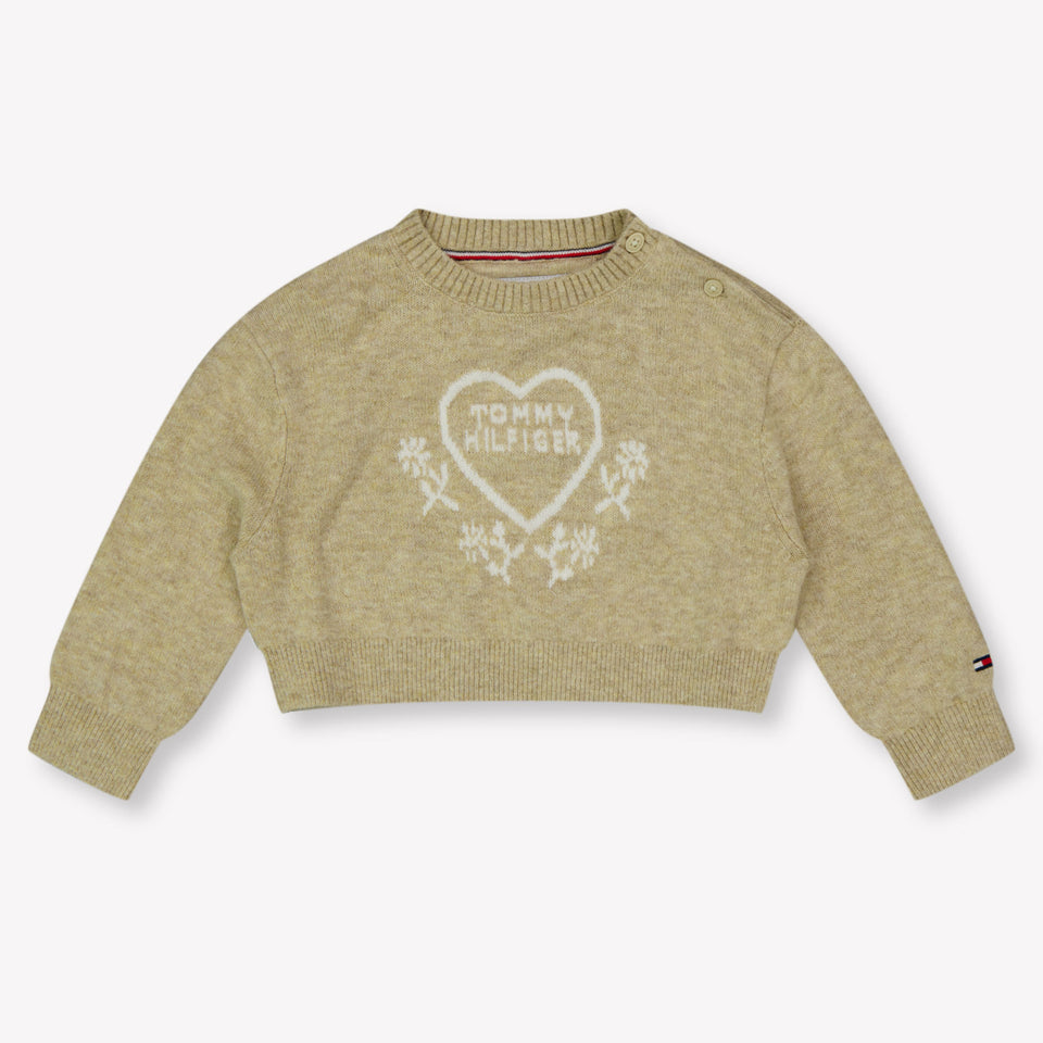 Tommy Hilfiger Baby Meisjes Trui In Beige