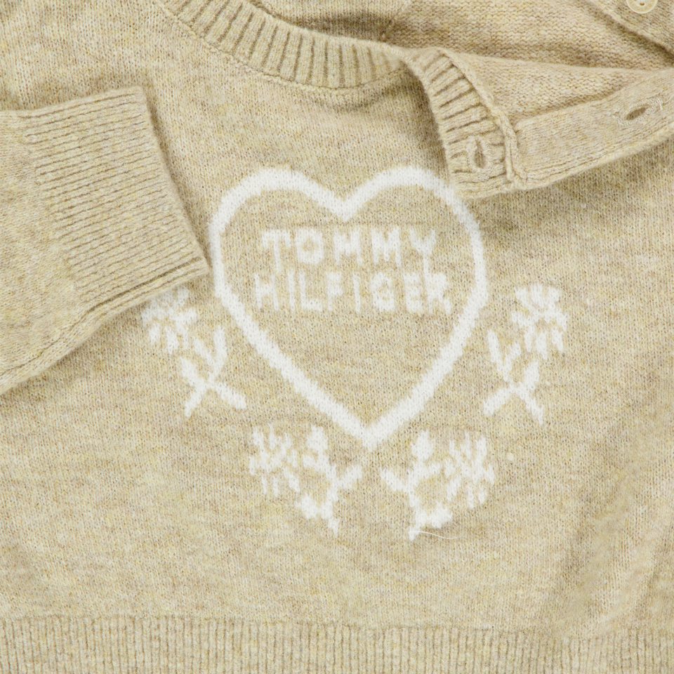 Tommy Hilfiger Baby Meisjes Trui In Beige
