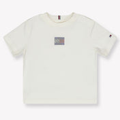 Tommy Hilfiger Baby Meisjes T-Shirt In Off White