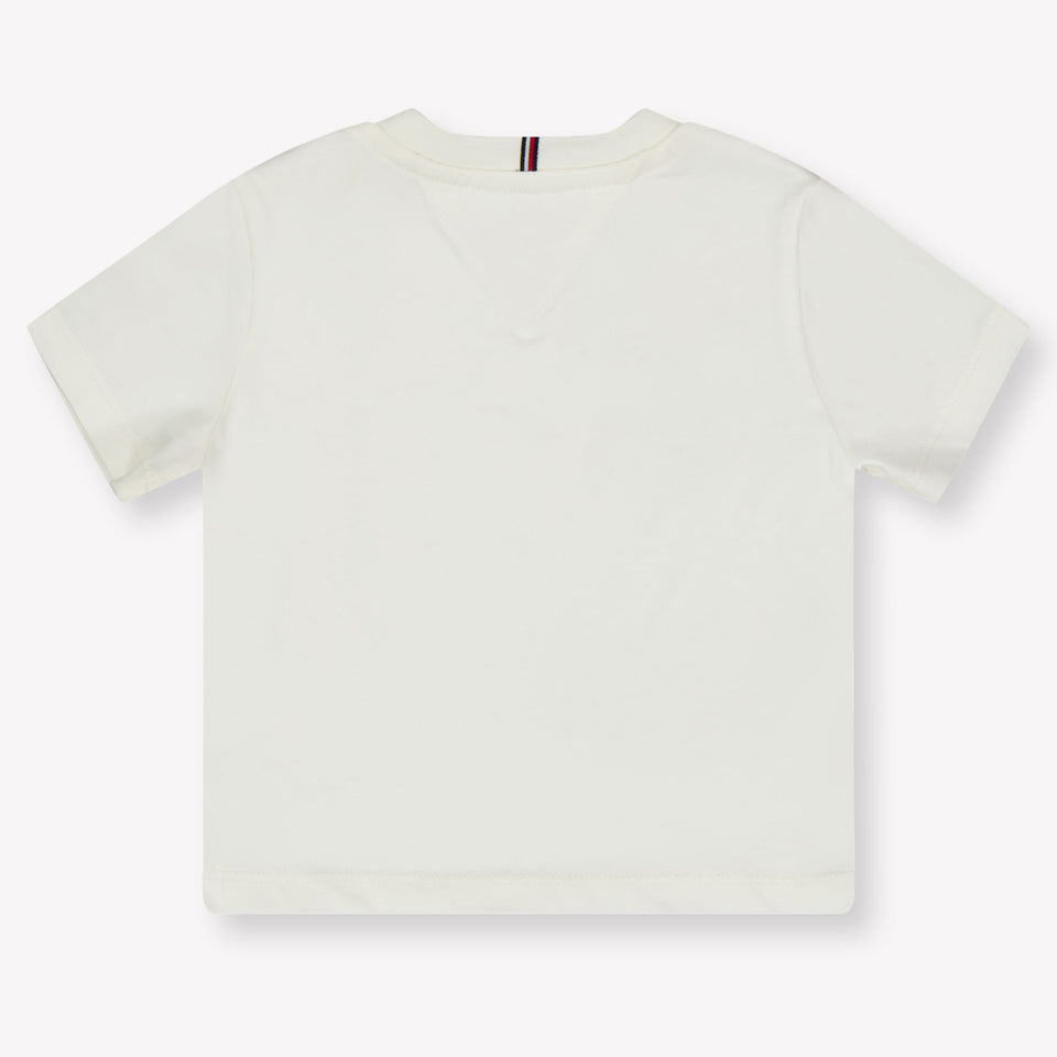 Tommy Hilfiger Baby Meisjes T-Shirt In Off White