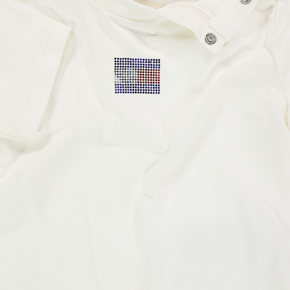 Tommy Hilfiger Baby Meisjes T-Shirt In Off White