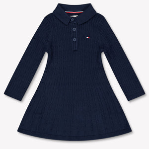 Tommy Hilfiger Baby Meisjes Jurk In Navy
