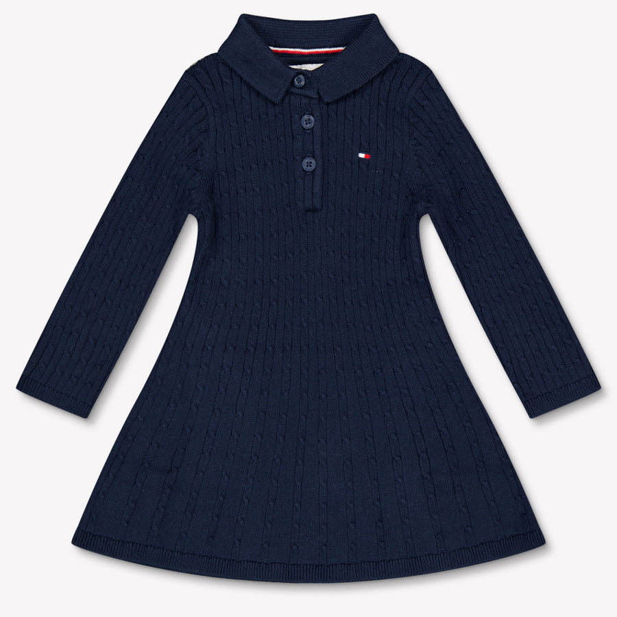 Tommy Hilfiger Baby Meisjes Jurk In Navy