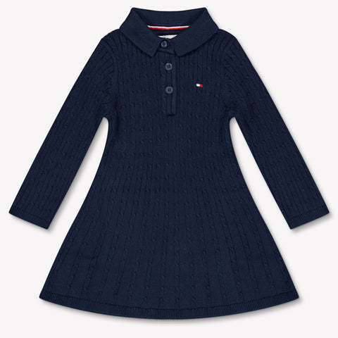 Tommy Hilfiger Baby Meisjes Jurk In Navy