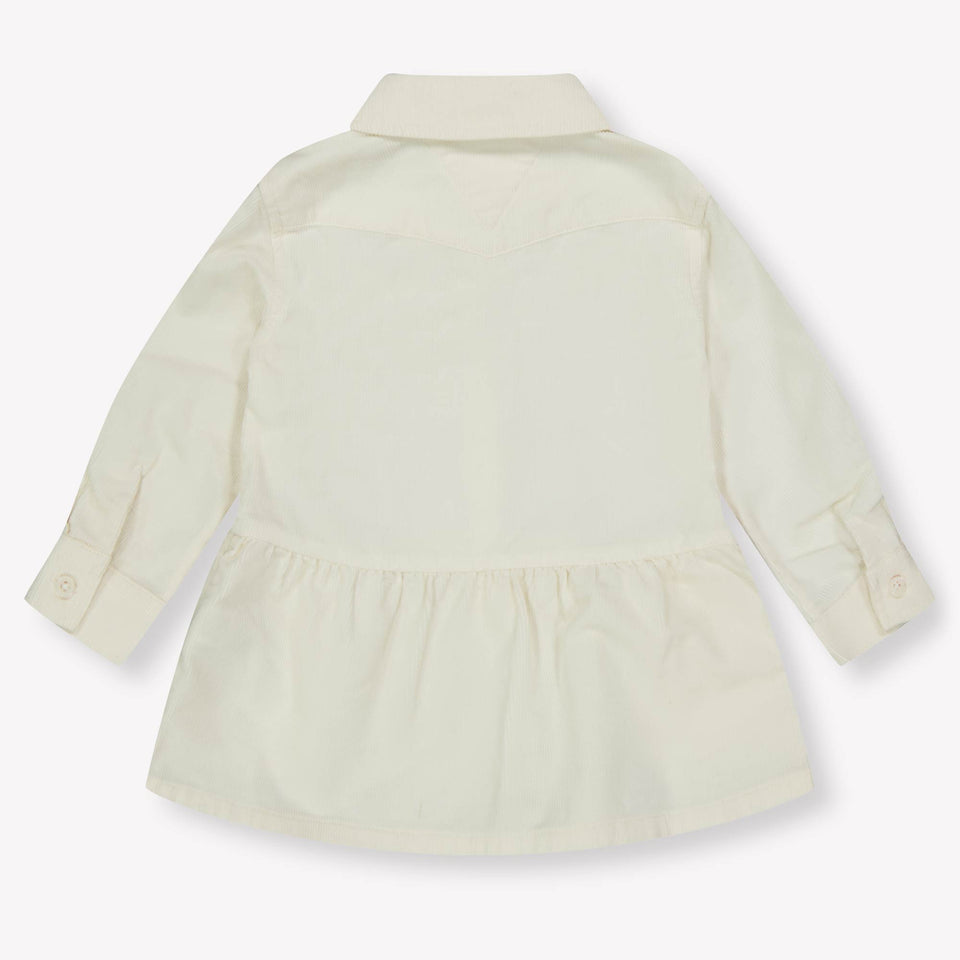 Tommy Hilfiger Baby Meisjes Jurk In Off White
