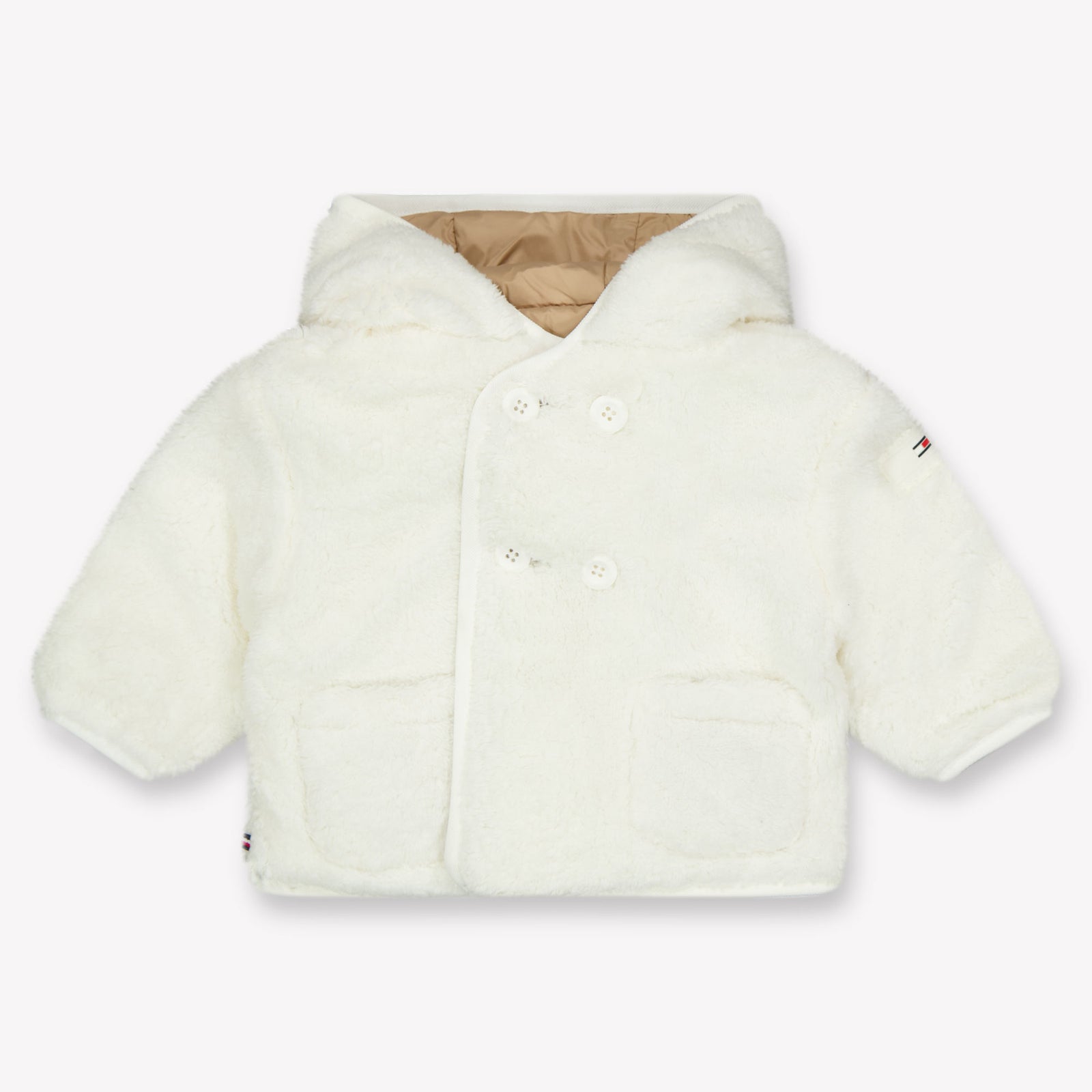 Tommy Hilfiger Baby Unisex Winterjas In Off White