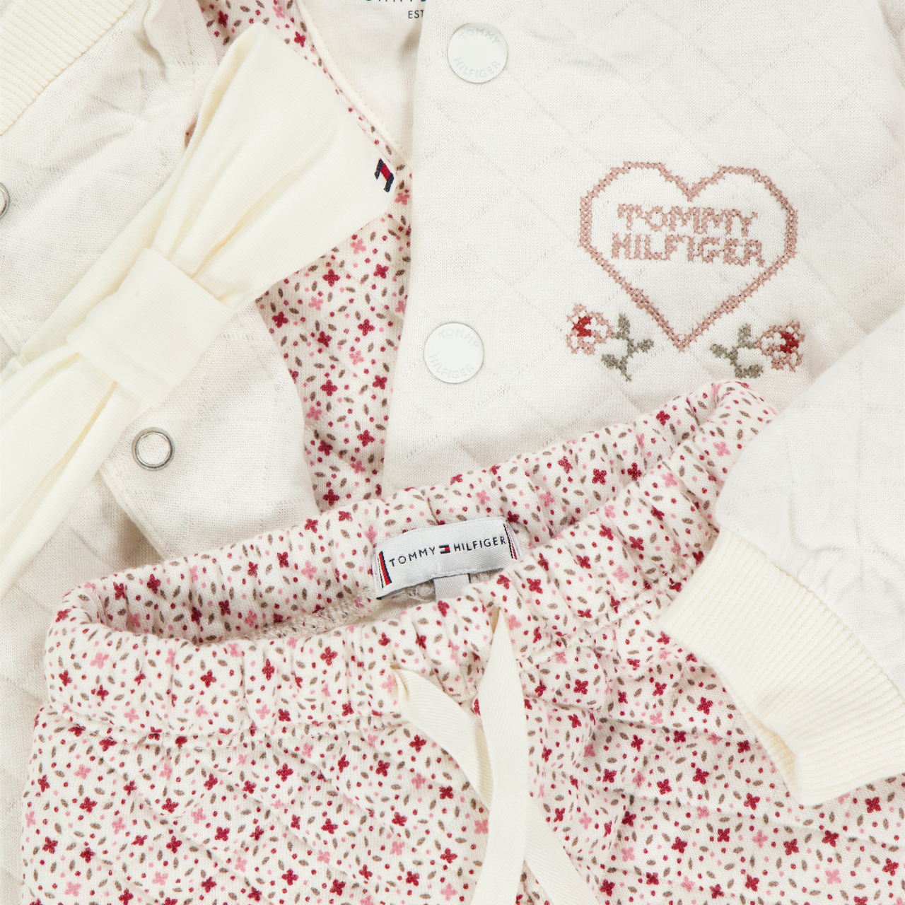 Tommy Hilfiger Baby Meisjes Setje In Off White