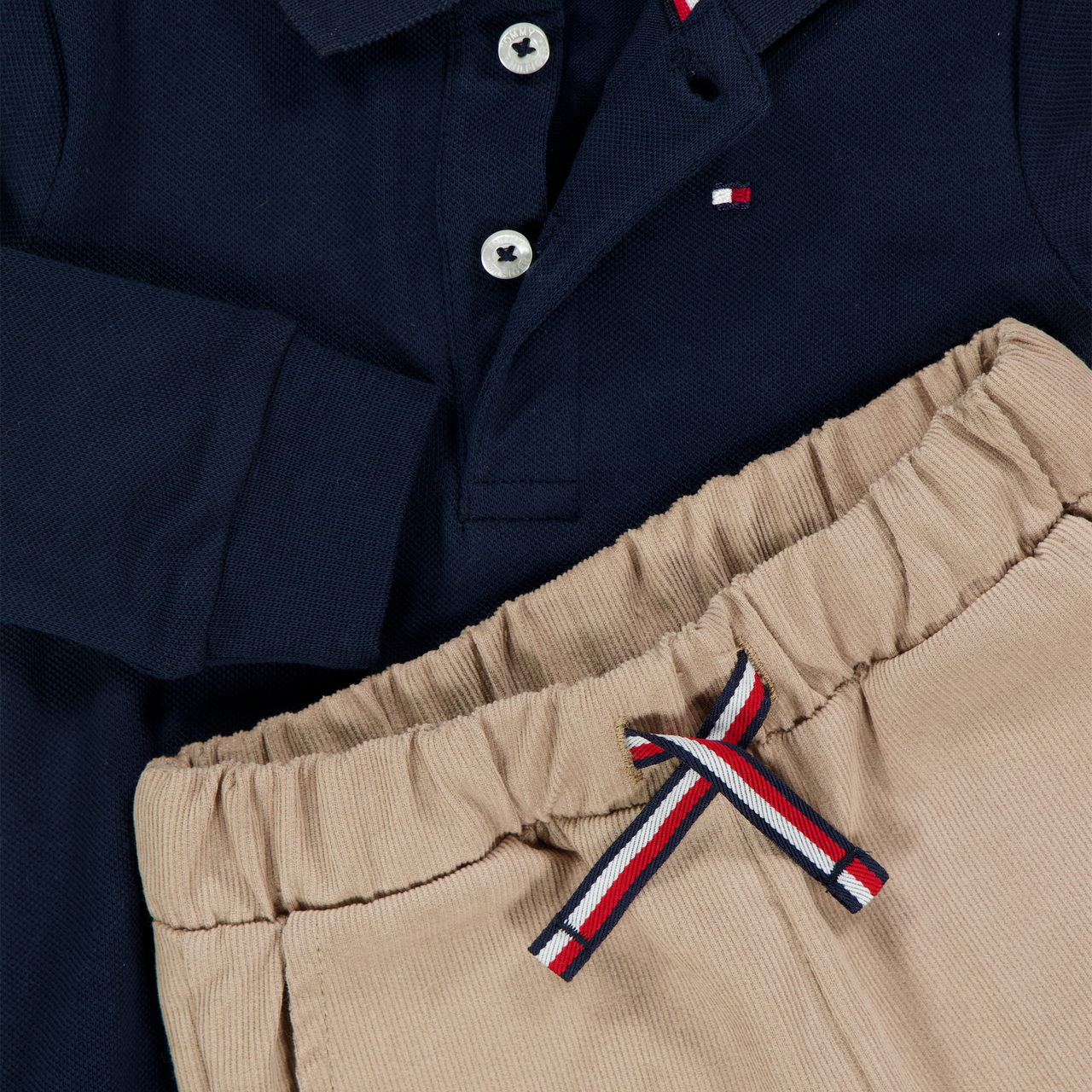 Tommy Hilfiger Baby Jongens Setje In Camel