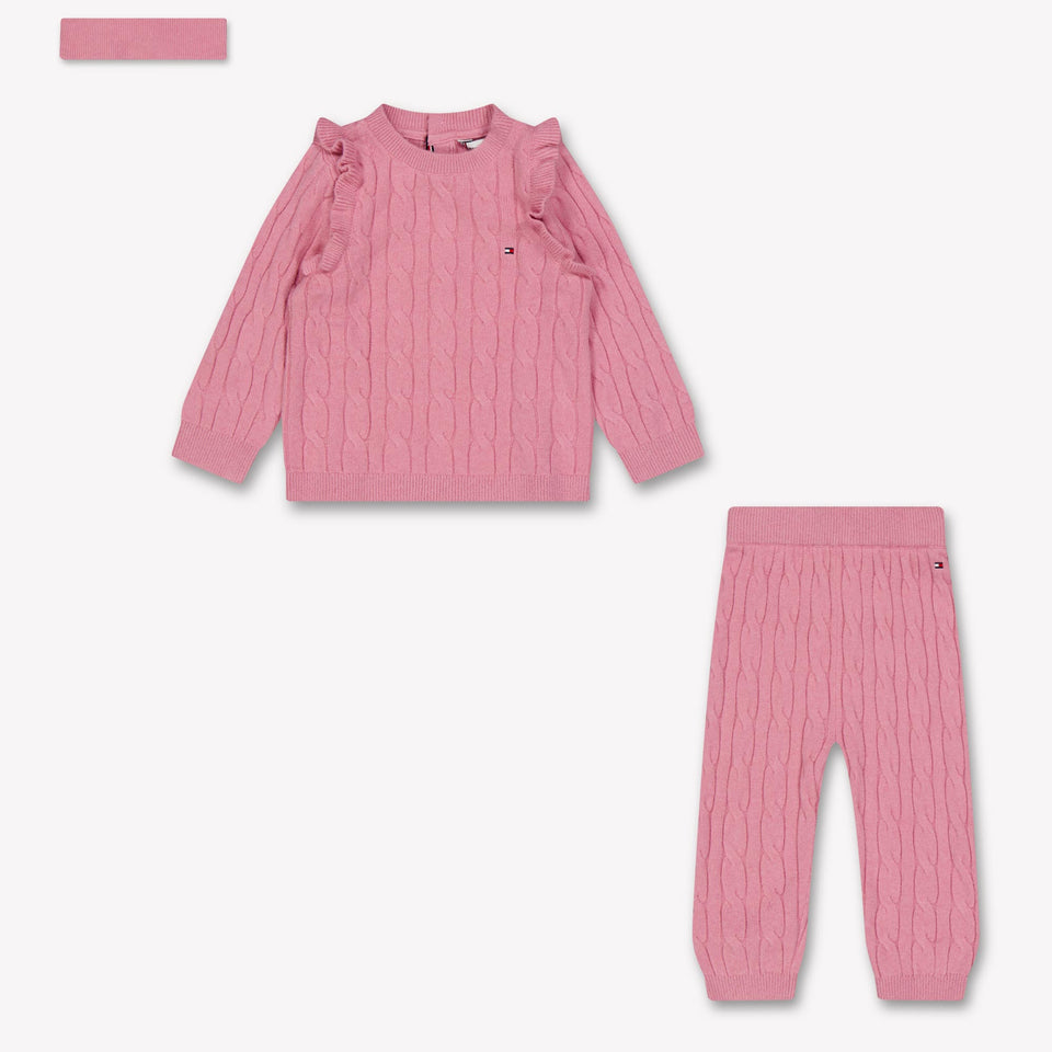 Tommy Hilfiger Baby Girls Set  Dark Pink