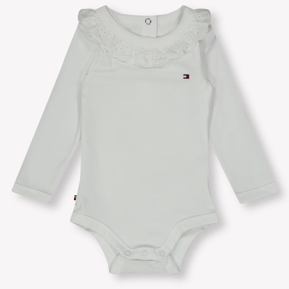 Tommy Hilfiger Baby Meisjes Rompertje In Wit