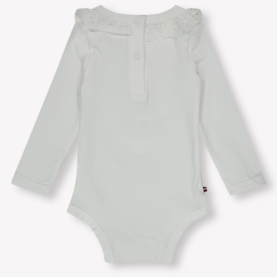 Tommy Hilfiger Baby Meisjes Rompertje In Wit