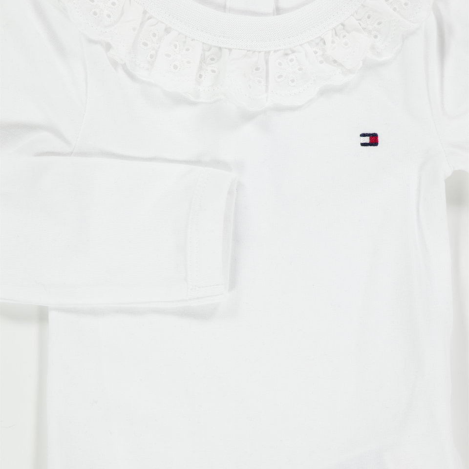 Tommy Hilfiger Baby Meisjes Rompertje In Wit