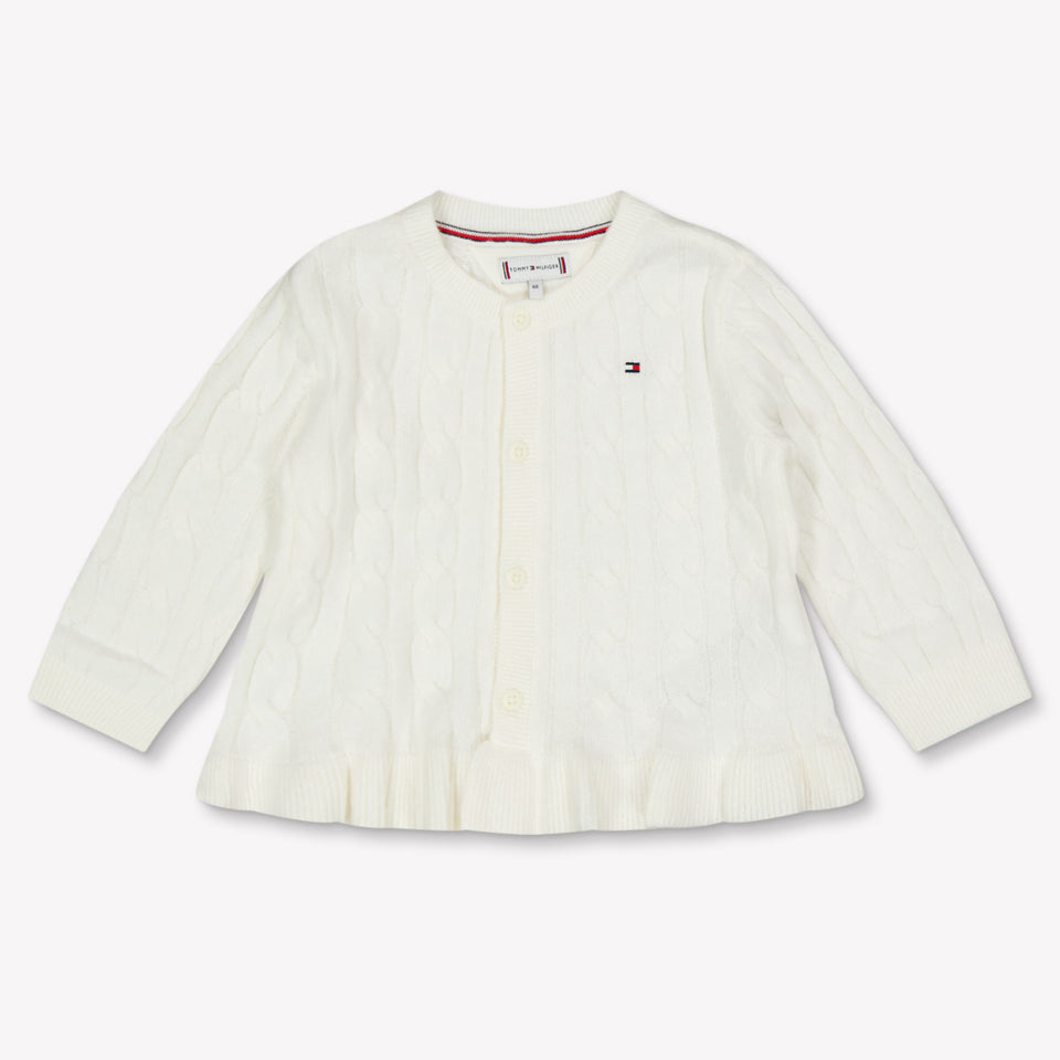 Tommy Hilfiger Baby Meisjes Vest In Off White