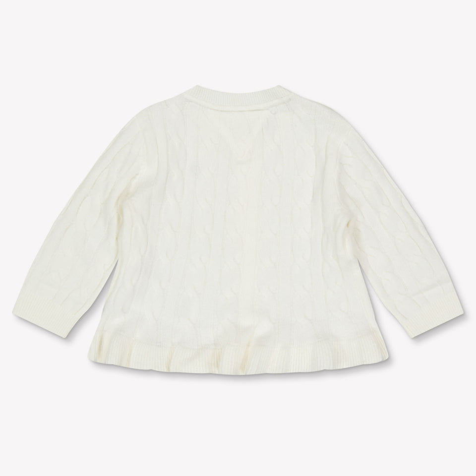 Tommy Hilfiger Baby Meisjes Vest In Off White