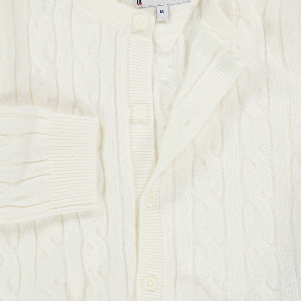 Tommy Hilfiger Baby Meisjes Vest In Off White