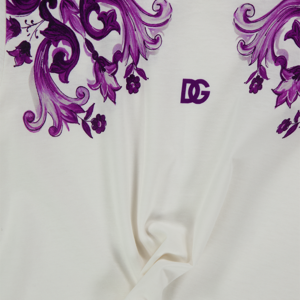 Dolce & Gabbana Kids Girls  T-Shirt White