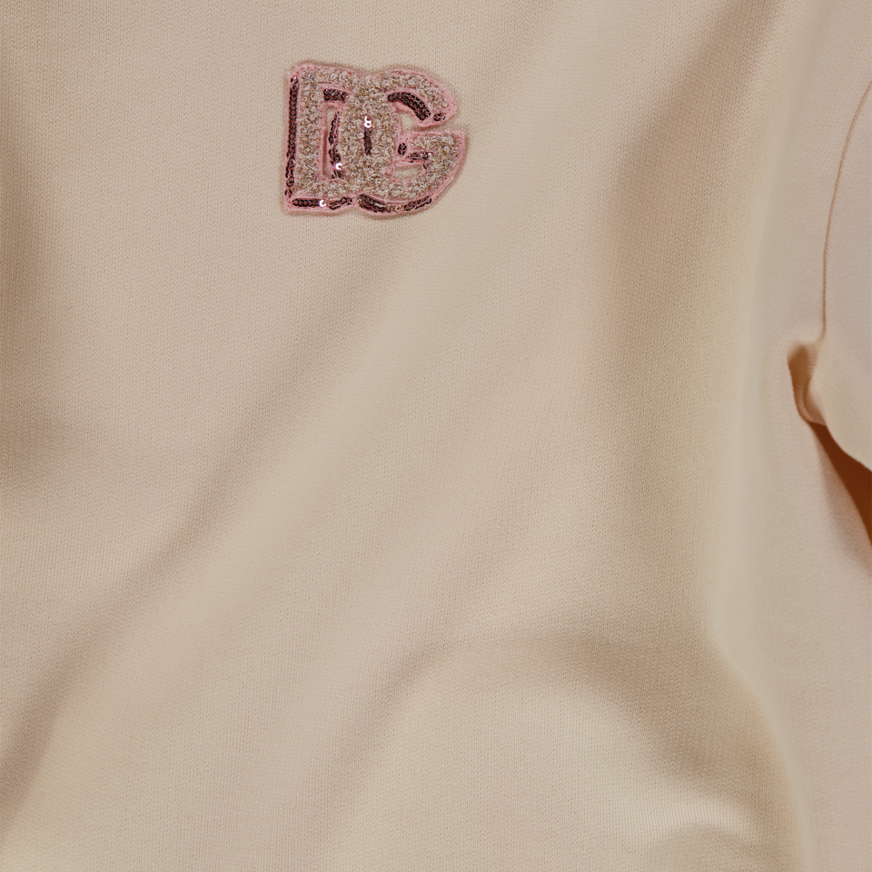 Dolce & Gabbana Kinder Meisjes Trui In Licht Roze