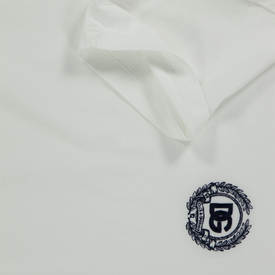 Dolce & Gabbana Kinder Jongens T-Shirt In Wit