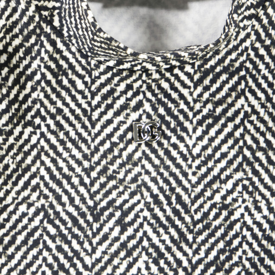 Dolce & Gabbana Kids Girls  T-Shirt Black