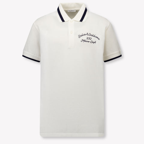 Dolce & Gabbana Kids Boys Polo  White