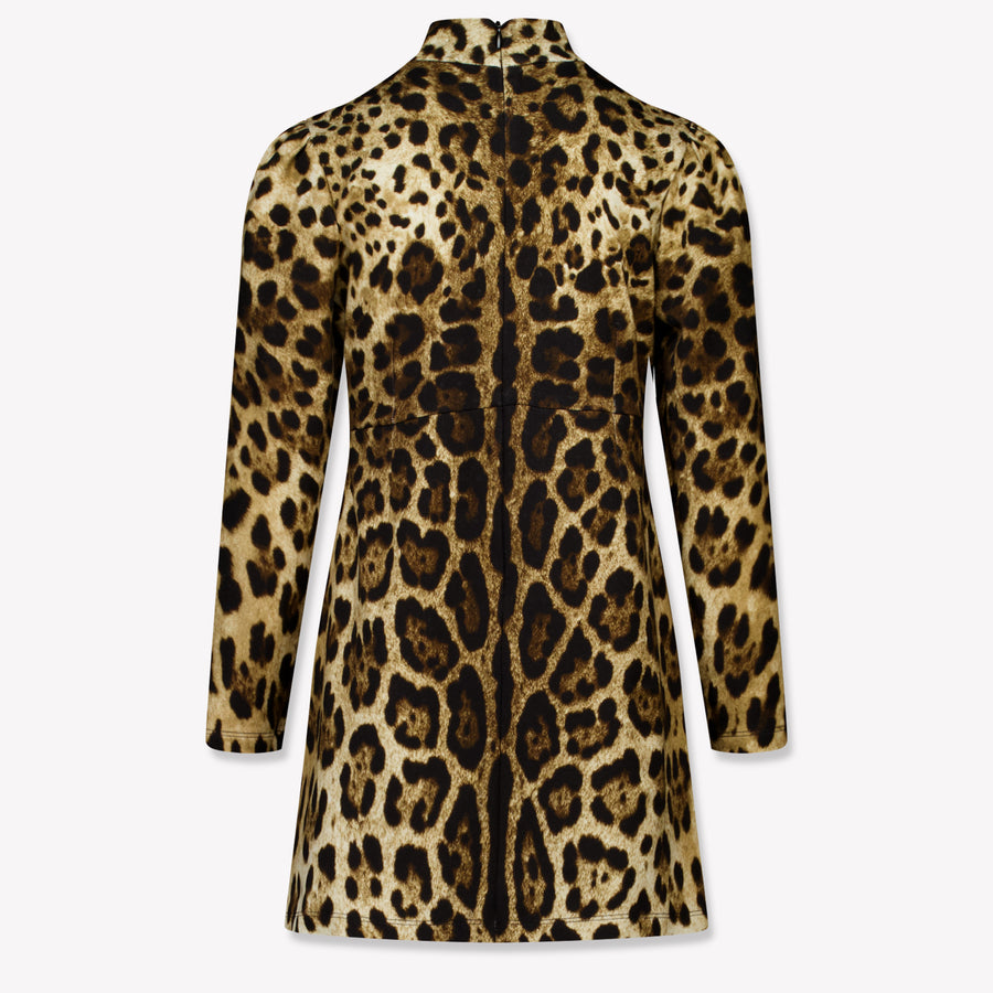 Dolce & Gabbana Kinder Meisjes Jurk In Bruin