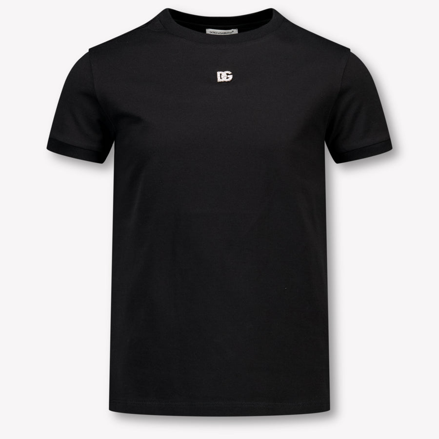 Dolce & Gabbana Kinder Meisjes T-Shirt In Zwart