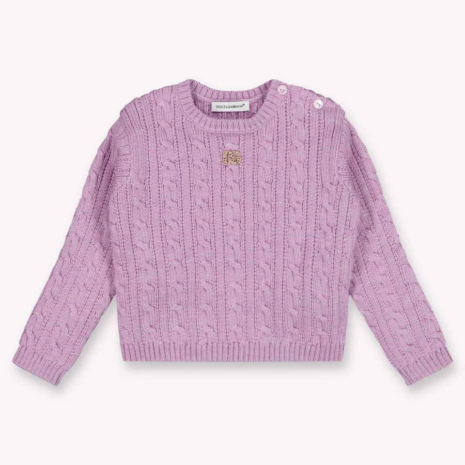 Dolce & Gabbana Baby Girls Sweater  Lilac